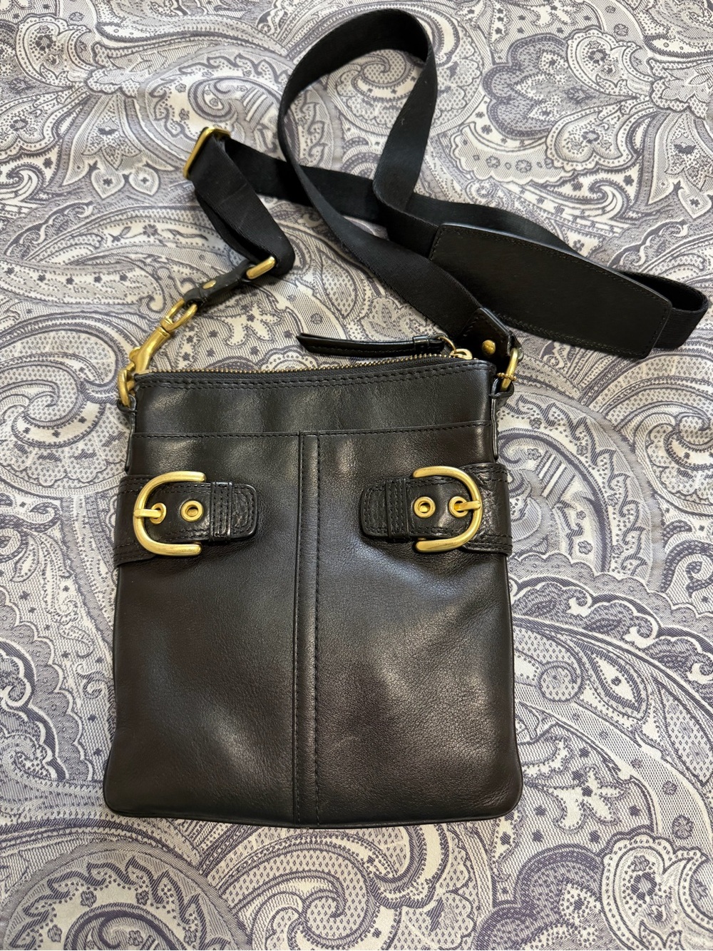 Coach Black Leather Crossbody Bag SoHo Penelope cross body